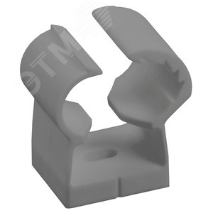 Изображение товара Клипса с фиксатором для гладких труб d=14-18мм серая (40шт/упак) IEK (упак)