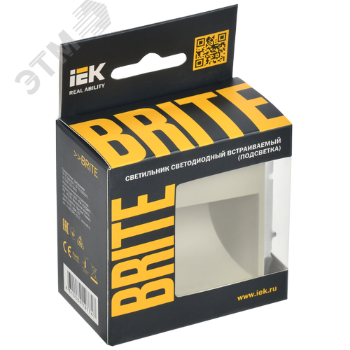 BRITE Подсветка LED встраиваемая ПЛ20-БрКр бежевый - фото 2