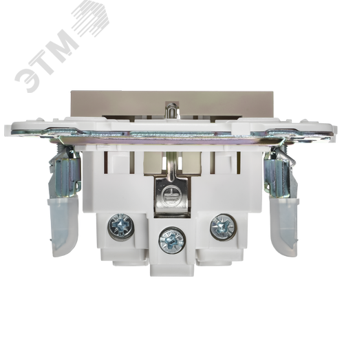 SKANDY Розетка с заземлением без защитных шторок 16А SK-R05B бежевый IEK - фото 4