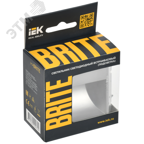 BRITE Подсветка LED встраиваемая ПЛ20-БрА алюминий - фото 2