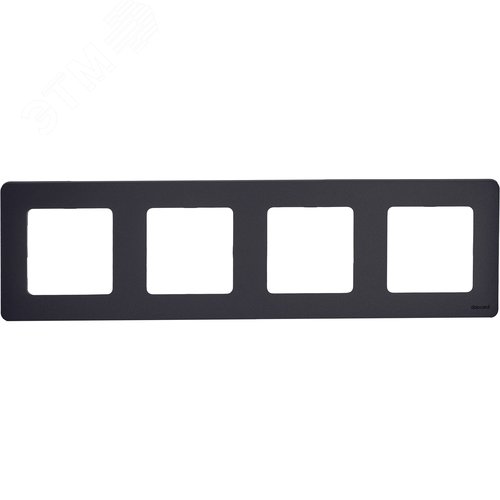 Рамка 4-местная антрацит INSPIRIA - фото 2