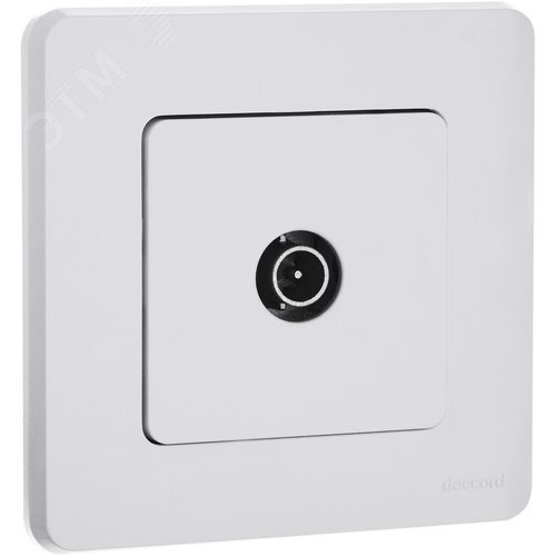 Розетка TV проходная белый INSPIRIA - фото 5