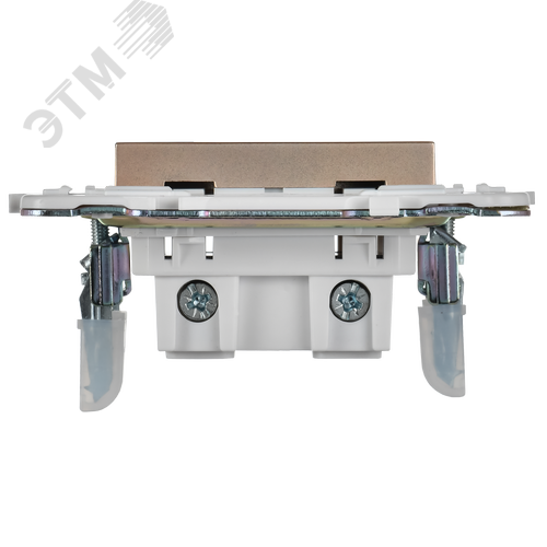 SKANDY Розетка без заземления с защитными шторками 10А SK-R01Sa песочный IEK - фото 5