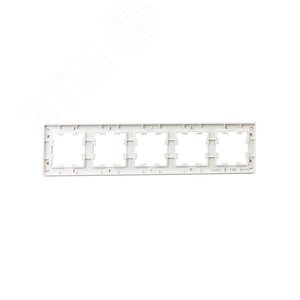 BRITE Рамка 5 постов РУ-5-Бр белый рифленый IEK - фото 3