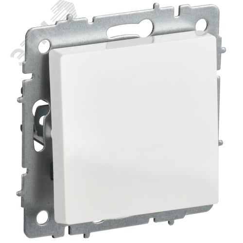 BRITE Выключатель 1-клавишный проходной 10А ВС10-1-6-БрБ белый - фото 1