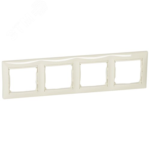 Изображение товара Рамка 4-местная слоновая кость VALENA (шт)