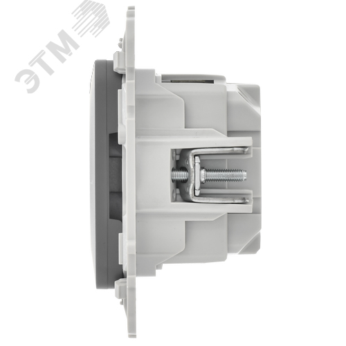 FLITE Розетка с заземлением с защитными шторками безвинтовое крепление 16А РСш11-1-ФлМА мокрый асфальт IEK - фото 6