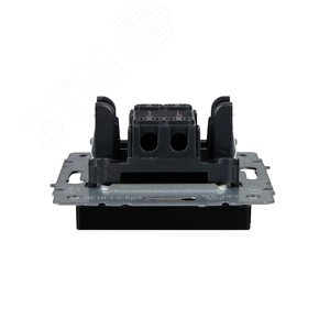 BRITE Выключатель одноклавишный 10А ВС10-1-0-БрЧ черный - фото 4