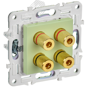 Изображение товара SKANDY Аудиорозетка 4-местная SK-A01G мятный IEK (шт)