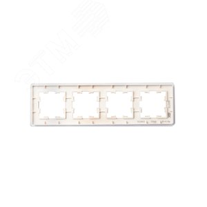 BRITE Рамка 4 поста РУ-4-2-Бр стекло дым. RE IEK - фото 3