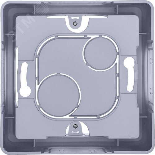 Коробка для накладного монтажа 1-местная алюминий INSPIRIA - фото 4