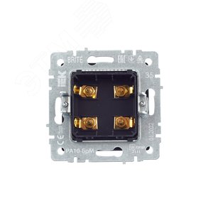 BRITE Аудиорозетка 4 поста РА10-БрМ маренго - фото 4