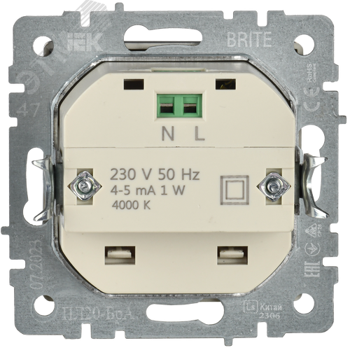 BRITE Подсветка LED встраиваемая ПЛ20-БрА алюминий - фото 8