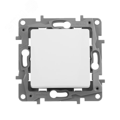 Выключатель 1-клавишный 10А безвинтовое крепление белый ETIKA - фото 6