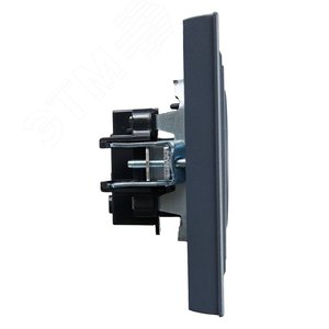 BRITE Розетка 1 пост без заземления без защитных шторок 10А в сборе РСР10-1-0-БрМ маренго IEK - фото 3