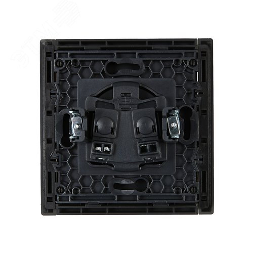 FORTE&PIANO Розетка 1-местная без заземления с защитными шторками винтовое крепление 10А FP317 серый IEK - фото 2