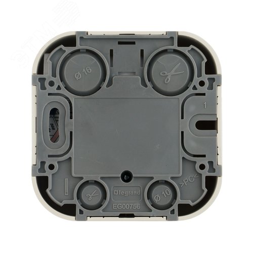 Розетка для открытой установки компьютерная RJ45 кат.5E UTP слоновая кость QUTEO - фото 2