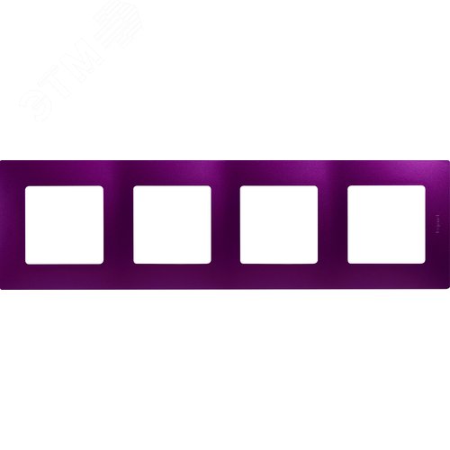 Изображение товара Рамка 4-местная сливовый ETIKA (шт)