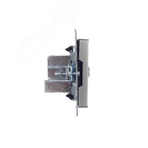 BRITE Розетка TV проходная РТВ10-0-БрС сталь - фото 3