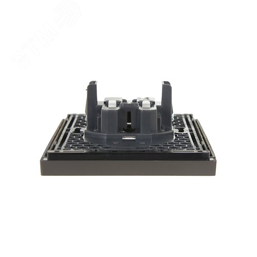 FORTE&PIANO Розетка 2-местная без заземления без защитных шторок безвинтовое крепление 10А FP326 серый IEK - фото 2