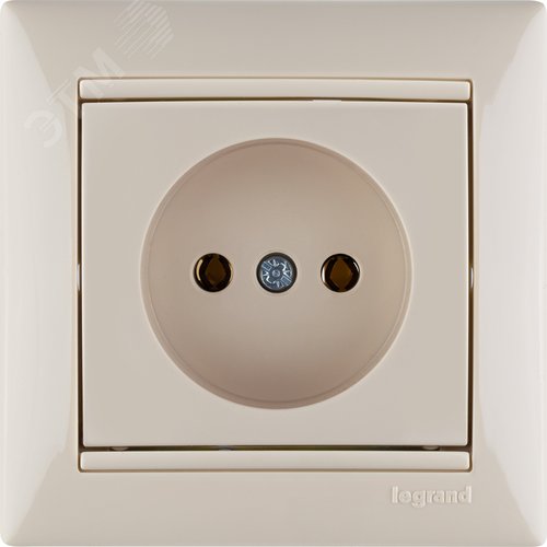 Розетка 1-местная без заземления без защитных шторок 16А слоновая кость VALENA - фото 4