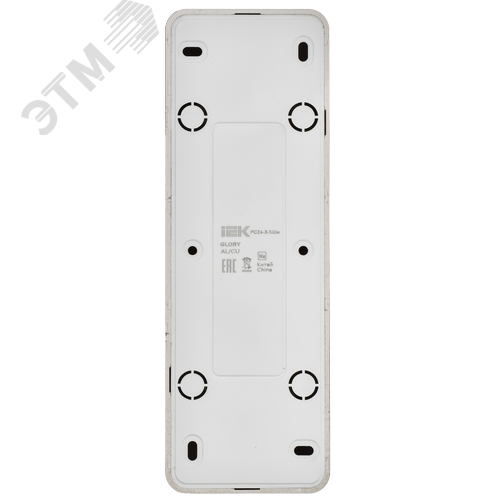 GLORY Розетка 4-местная для открытой установки с заземлением без защитных шторок 16А РС24-3-ХШм шампань матовый IEK - фото 5