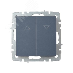 BRITE Выключатель жалюзи 10А ВС10-1-5-БрМ маренго - фото 2