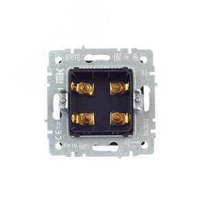 BRITE Аудиорозетка 4 поста РА10-БрЧ черный - фото 4