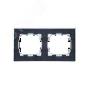 BRITE Рамка 2 поста IP44 РУ-2-БрЧ-44 черный - фото 4