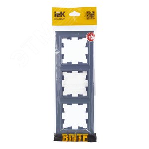 BRITE Рамка 3 поста РУ-3-БрМ маренго - фото 5