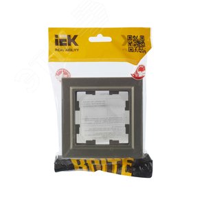 BRITE Рамка 1 пост IP44 РУ-1-БрШ-44 шампань - фото 5