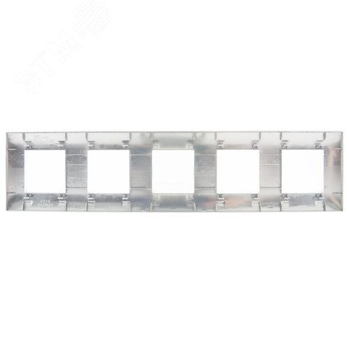 SKANDY Рамка 5-местная SK-F35N металл никель IEK - фото 3