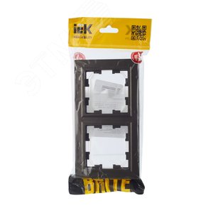 BRITE Рамка 2 поста IP44 РУ-2-БрТБ-44 темная бронза - фото 5