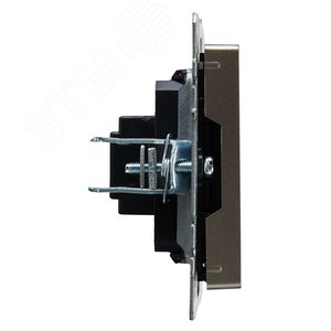 BRITE Розетка HDMI РHDMI-0-БрС сталь - фото 3