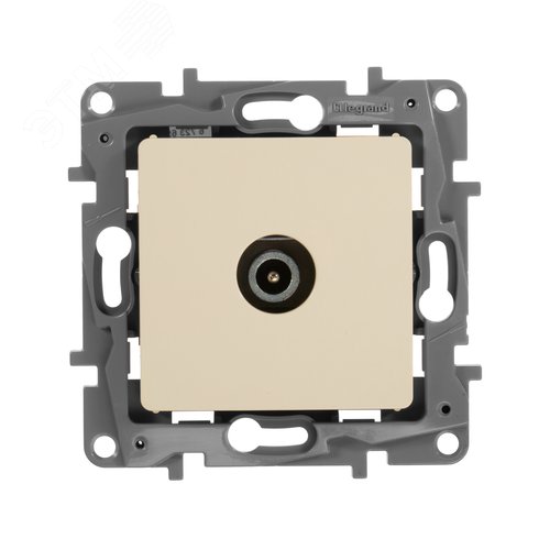 Розетка TV оконечная слоновая кость ETIKA - фото 4