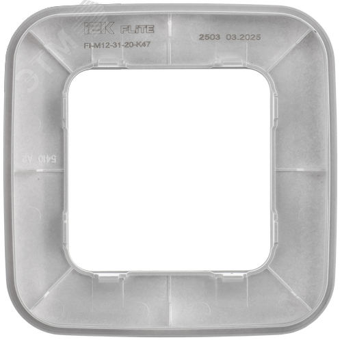 FLITE ARTISTIC Рамка 1-местная РУ-1-А-ФлА алюминий IEK - фото 4