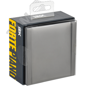 FORTE&PIANO Выключатель 1-клавишный самовозвратный 10А FP510 сталь IEK - фото 2