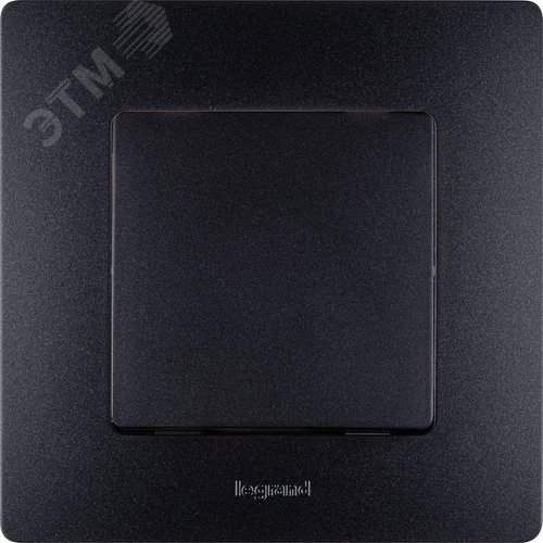 Рамка 1-местная антрацит ETIKA - фото 6