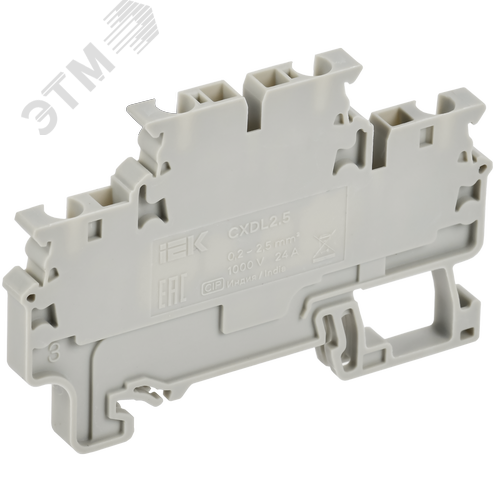 ARMAFIX Клемма пружинная 2 уровня CXDL2.5 IEK - фото 3