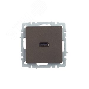 BRITE Розетка HDMI РHDMI-0-БрТБ темная бронза - фото 2
