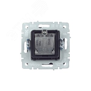 BRITE Розетка двойная TV+SAT РТВ/РСп12-БрС сталь - фото 4