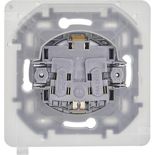 Розетка 1-местная с заземлением с защитными шторками и крышкой 16А IP44 алюминий INSPIRIA - фото 6