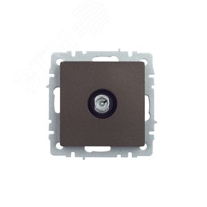 BRITE Розетка TV проходная РТВ10-0-БрТБ темная бронза - фото 2