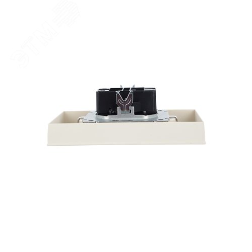 BRITE Розетка двойная с заземлением с защитными шторками 16А в сборе РСш12-3-БрКр бежевый - фото 8