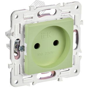 Изображение товара SKANDY Розетка без заземления без защитных шторок 10А SK-R02G мятный IEK (шт)