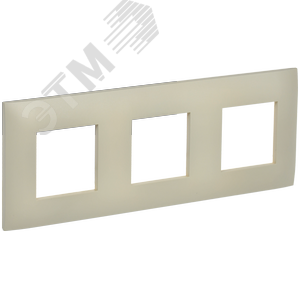 SKANDY Рамка 3-местная SK-F01B бежевый IEK - фото 1