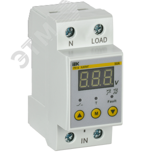 Изображение товара Реле напряжения РН-д однофазное 36 мм 50А (шт)