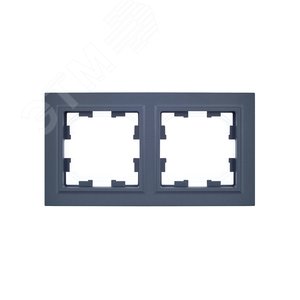 BRITE Рамка 2 поста IP44 РУ-2-БрМ-44 маренго - фото 2