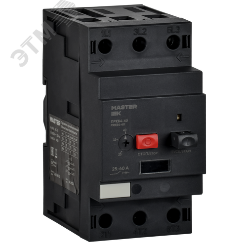 Пускатель ПРК64-40 In=40А Ir=25-40А Ue 660В MASTER IEK - фото 1