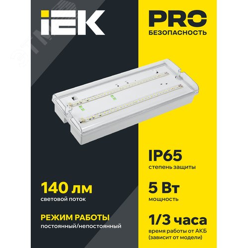 Светильник аварийный ДПА 5042-1 1ч универсальный IP65 - фото 2